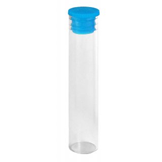 Lamellenstopfen für Ø 10mm Flachbodenglas blau 100 Stück
